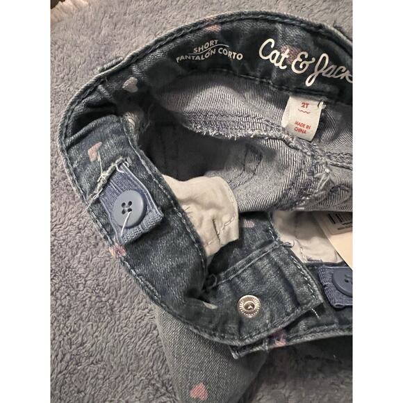 Cat & Jack Size 2T Denim Adjustable Shorts With Ice Cream T-Shirt. New T3 - Picture 7 of 10